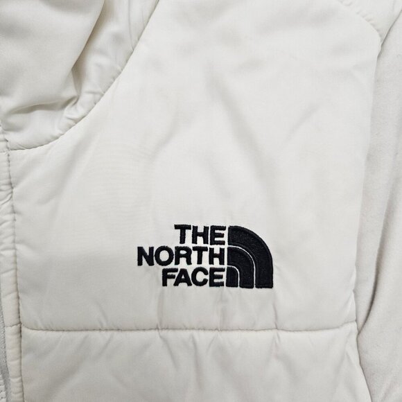 The North Face Jacket S Womens Cream Full Zip Lined Mock Neck Long Sleeve - Picture 2 of 8